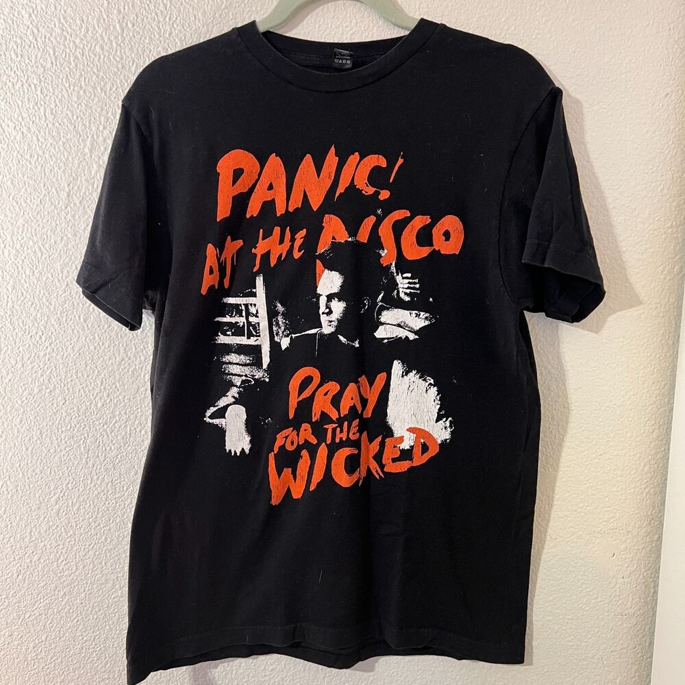 Panic At The Disco Unisex Pray For The Wicked Tour Tshirt Sz M Rock Y2K 2000S